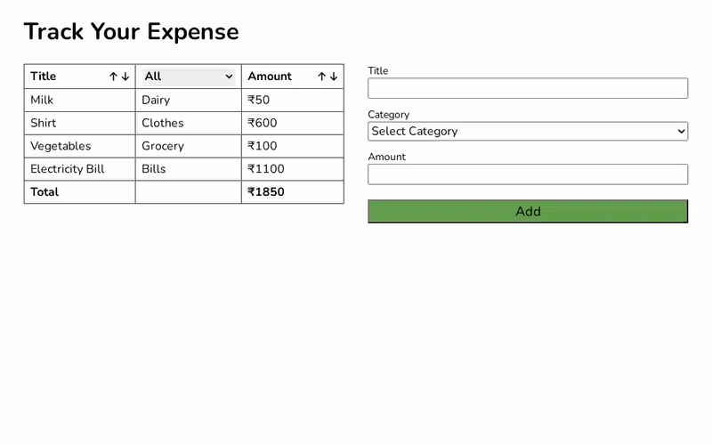 Expense Tracker