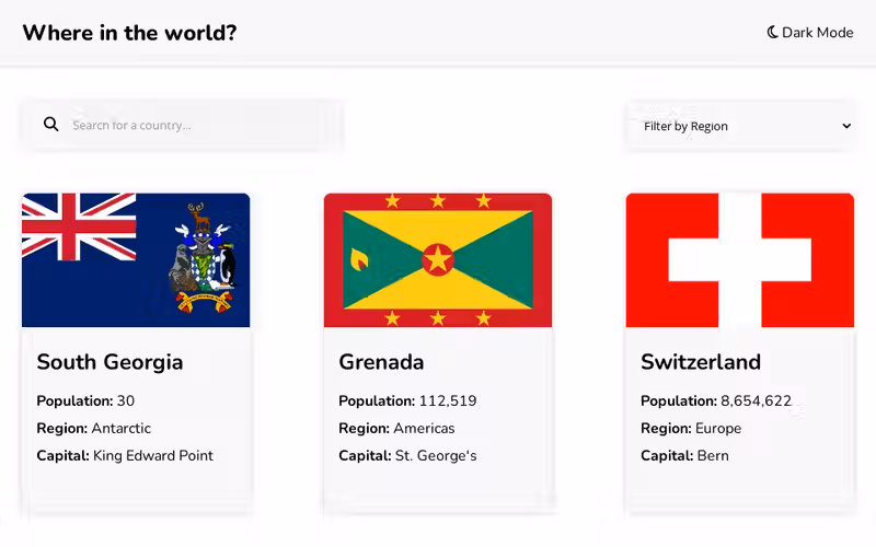 Rest Country App
